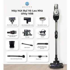 Máy hút bụi và lau nhà U-Ultty V08 (Pin sạc – 24.000pa)