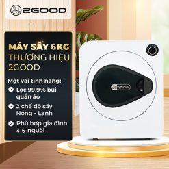 Máy sấy quần áo thông minh 2GOOD GB12 (Sấy 6Kg/1 lần)