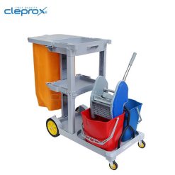 Xe đẩy dọn phòng CleproX CX-73W (Có xô vắt)