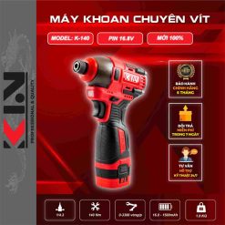 Máy khoan chuyên vít Kin K-140 (Pin 16.8V)