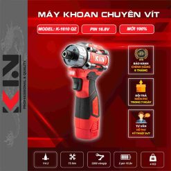 Máy khoan vặn vít chạy pin Kin K-1610 (Đầu 10 - Pin 16.8V)