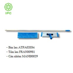 Bộ cây lau sàn ẩm IPC (bàn lau + tấm lau + cán nhôm)