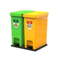 Thùng rác đạp chân 2 ngăn (2x20 lít)