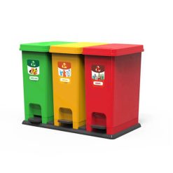 Thùng rác đạp chân 3 ngăn (3×20 lít)