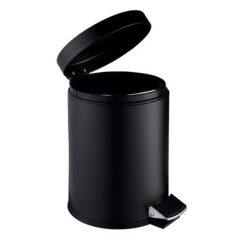 Thùng rác đạp chân 5L màu đen (KT: 200*275mm)