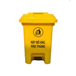 Thùng rác đạp chân 60 lít - Nhựa HDPE
