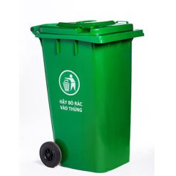 Thùng rác nhựa 240 lít loại 11kg (xanh lá cây)