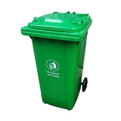 Thùng rác nhựa 240 lít loại 13.2 Kg (Màu xanh)