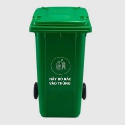 Thùng rác nhựa 240 lít loại siêu dày 15.4kg (Màu xanh lá)
