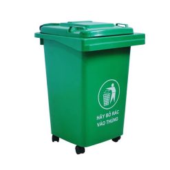 Thùng rác nhựa 60L (Xanh + Vàng + Đỏ + Đen)