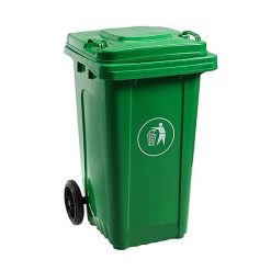 Thùng rác nhựa HDPE 160 lít (Xanh)