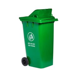 Thùng rác nhựa nắp hở 240 lít (màu xanh - 11Kg)