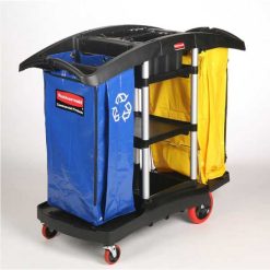 Khung xe làm vệ sinh hai túi Rubbermaid FG9T7900