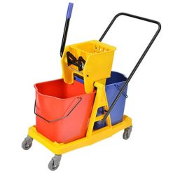 Xe ép nước lau sàn 2 xô khung nhựa ANKO 073 (23 lít x 2)