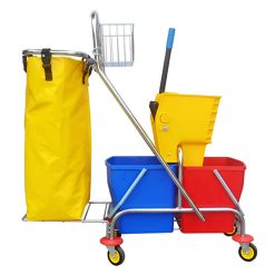 Xe vắt nước 2 ngăn kèm túi đựng rác B-047