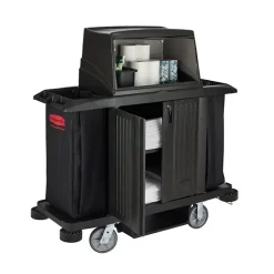 Xe làm vệ sinh buồng phòng cỡ lớn Rubbermaid FG9T1900BLA