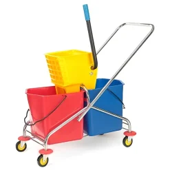 Xe ép nước lau sàn 2 xô khung thép B-043