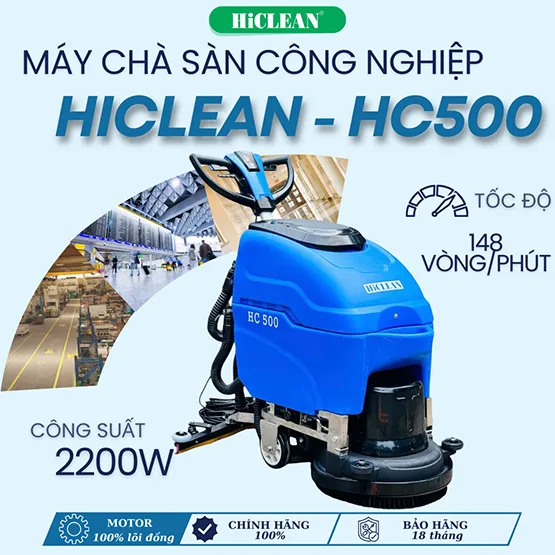Máy chà sàn liên hợp HiClean HC 500 (Màu xanh) (2)