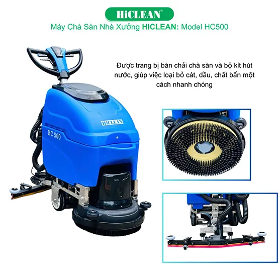 Máy chà sàn liên hợp HiClean HC 500 (Màu xanh) (3)