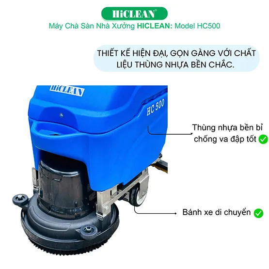 Máy chà sàn liên hợp HiClean HC 500 (Màu xanh) (8)