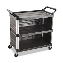 Xe đẩy phục vụ nhà hàng 2 tầng Rubbermaid FG409300OWHT