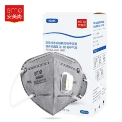 Khẩu trang than hoạt tính AMS A9541V (KN95 – Có van thở) - Hộp 25 chiếc