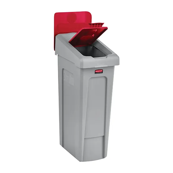 Nắp đậy có bản lề dùng cho thùng nhựa Slim Jim® 78 lít Rubbermaid 2007192 (3)