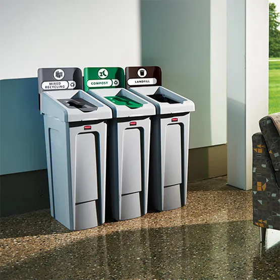 Nắp đậy có bản lề dùng cho thùng nhựa Slim Jim® 78 lít Rubbermaid 2007192 (6)