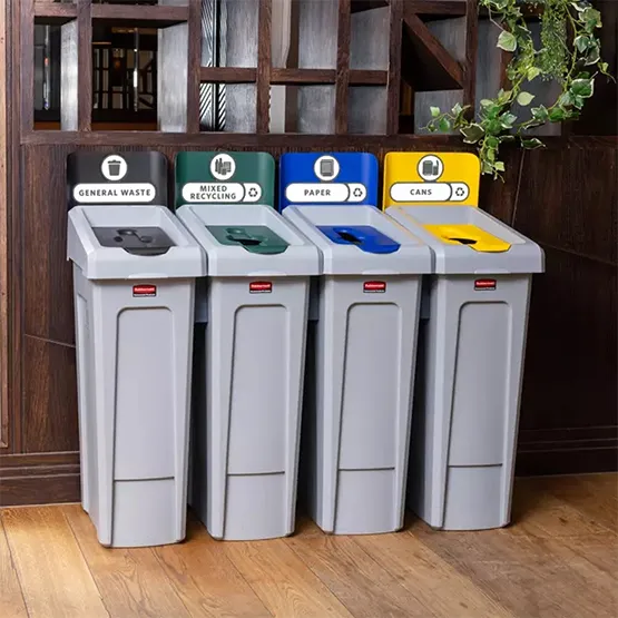 Thùng nhựa 87 lít Rubbermaid Slim Jim® 1956188 (7)