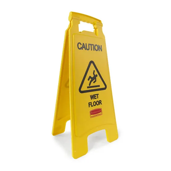 Biển báo CAUTION WET FLOOR Rubbermaid FG611277YEL (2)