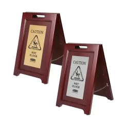 Biển báo sàn ướt bằng gỗ Rubbermaid FG1867507