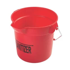 Xô nhựa có miệng rót 9.5 lít Rubbermaid 1834781 nhãn "Santizer"