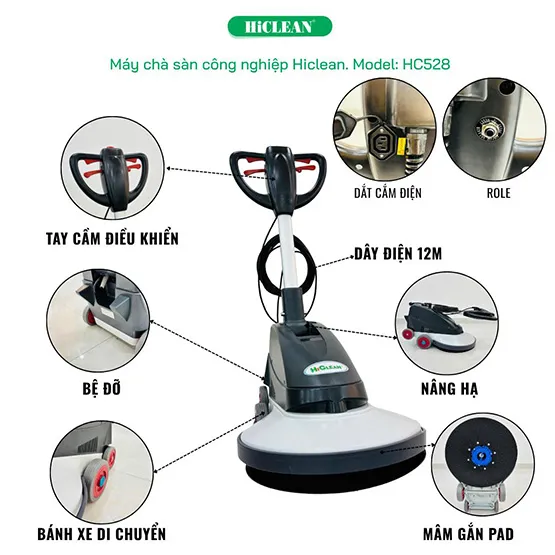Máy chà sàn tốc độ cao HiClean HC528 (6)