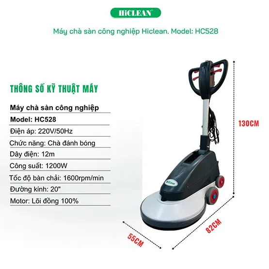 Máy chà sàn tốc độ cao HiClean HC528 (8)