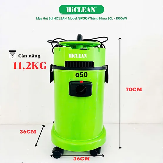 Máy hút bụi văn phòng HiClean SP30 (1500W - 30 lít) (6)